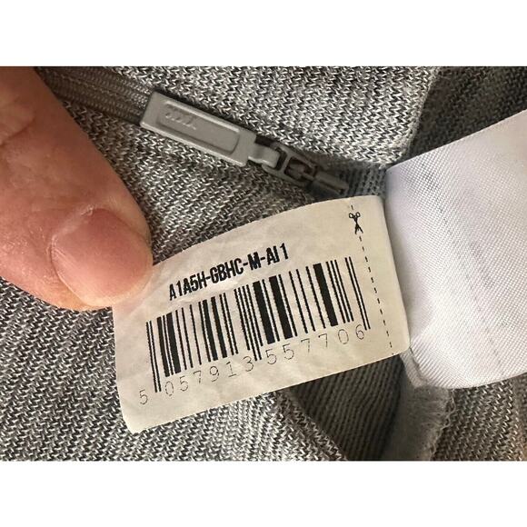 Gymshark Sweater Men’s M Seamless Gray Breathable Athletic Quarter Zip Sweater - Picture 6 of 11